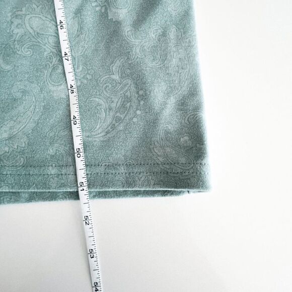 Weekenders Vtg Womens Maxi Dress Short Sleeve Green Paisley Pattern Green Small - Picture 6 of 6